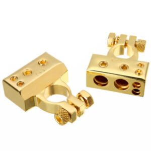 Battery terminals, gold plated